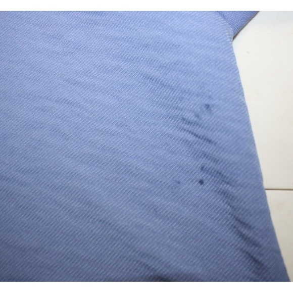 ALYX Women's Flutter Sleeve Overlay Blue Tie Front Blouse Plus Size 0X NWT $54 - Picture 8 of 8